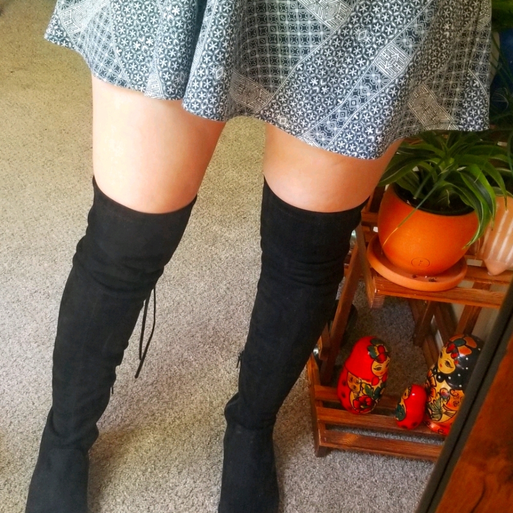 Over the knee boots.